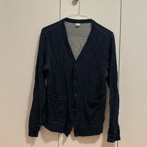 Club Monaco men blue wool cardigan size medium